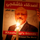 A vigil to honor Jamal Khashoggi was held outside the Saudi consulate in Istanbul on Oct. 25, 2018.